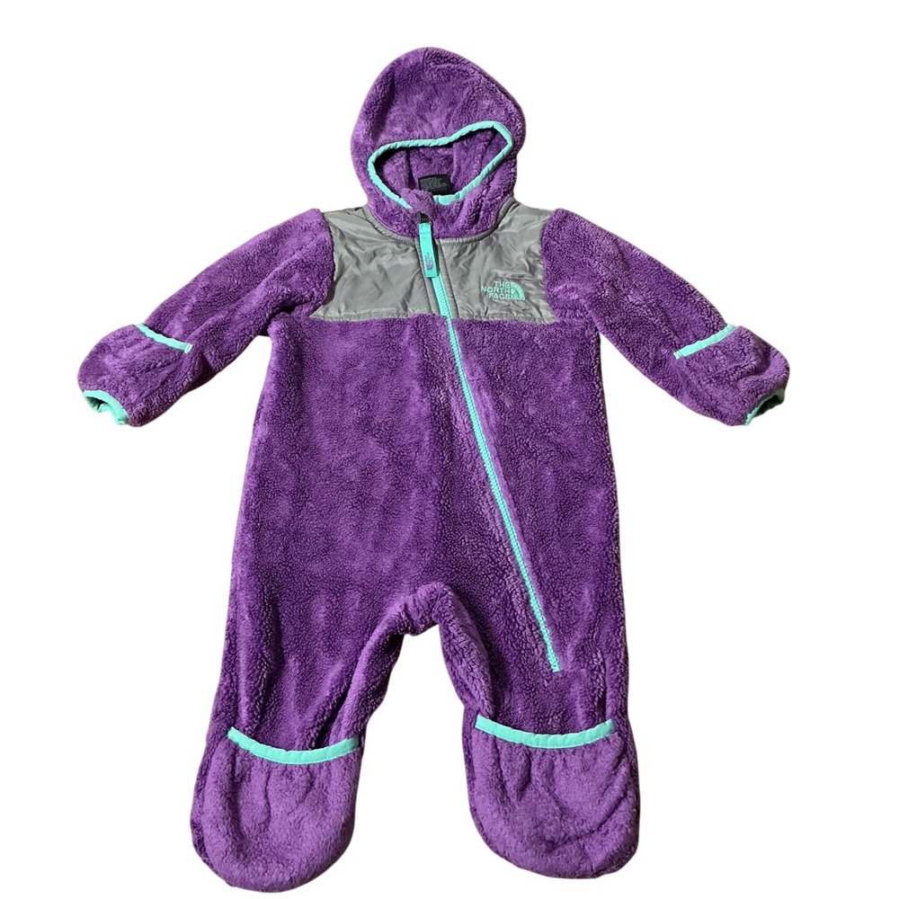 The North Face Infant Purple Campshire Fleece Bunting One-Piece NF0A2TMR 3-6M
